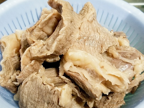 牛スジ肉の下処理&冷凍保存